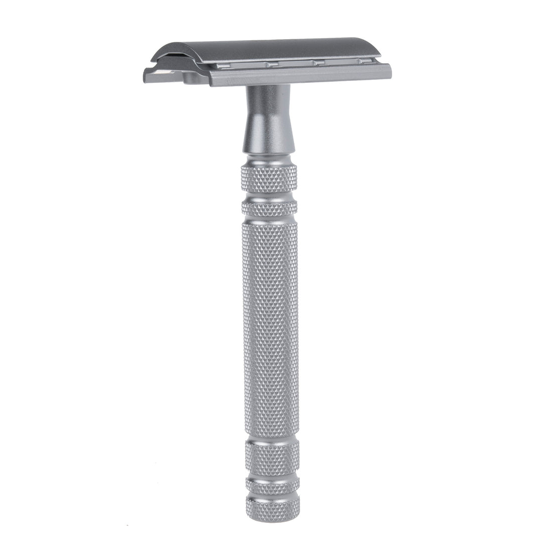 Feather All Stainless Razor Double Edge Rakapparat AS-D2 Japansk Kvalitet Professional