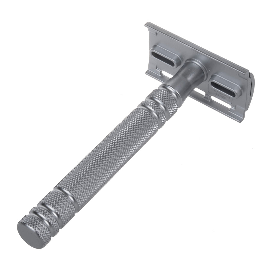 Feather Razor AS-D2S Traditionell Rakhyvel Razor Blade Razor Med Stativ Rakapparat 1st.