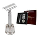 Feather Razor AS-D2S Traditionell Rakhyvel Razor Blade Razor Med Stativ Rakapparat 1st.