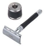 Shaver Feather WS-D2S Razor Blade Shaver Rostfritt Stål Metalldelar Träelement Stand