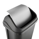 Keeeper Papperskorg Med Svängbart Lock Soptunna Grafit 25L