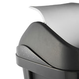Keeeper Papperskorg Med Svängbart Lock Soptunna Grafit 25L