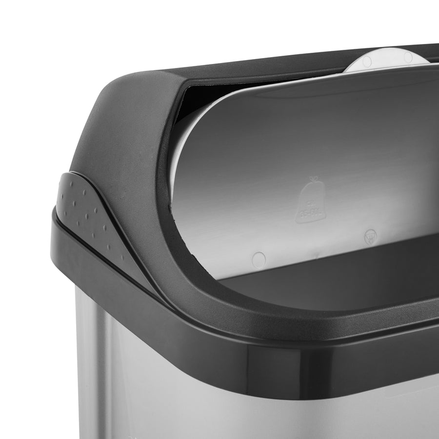 Keeeper Rasmus Soptunna Med Roterande Lock Kapacitet 25 L Silver