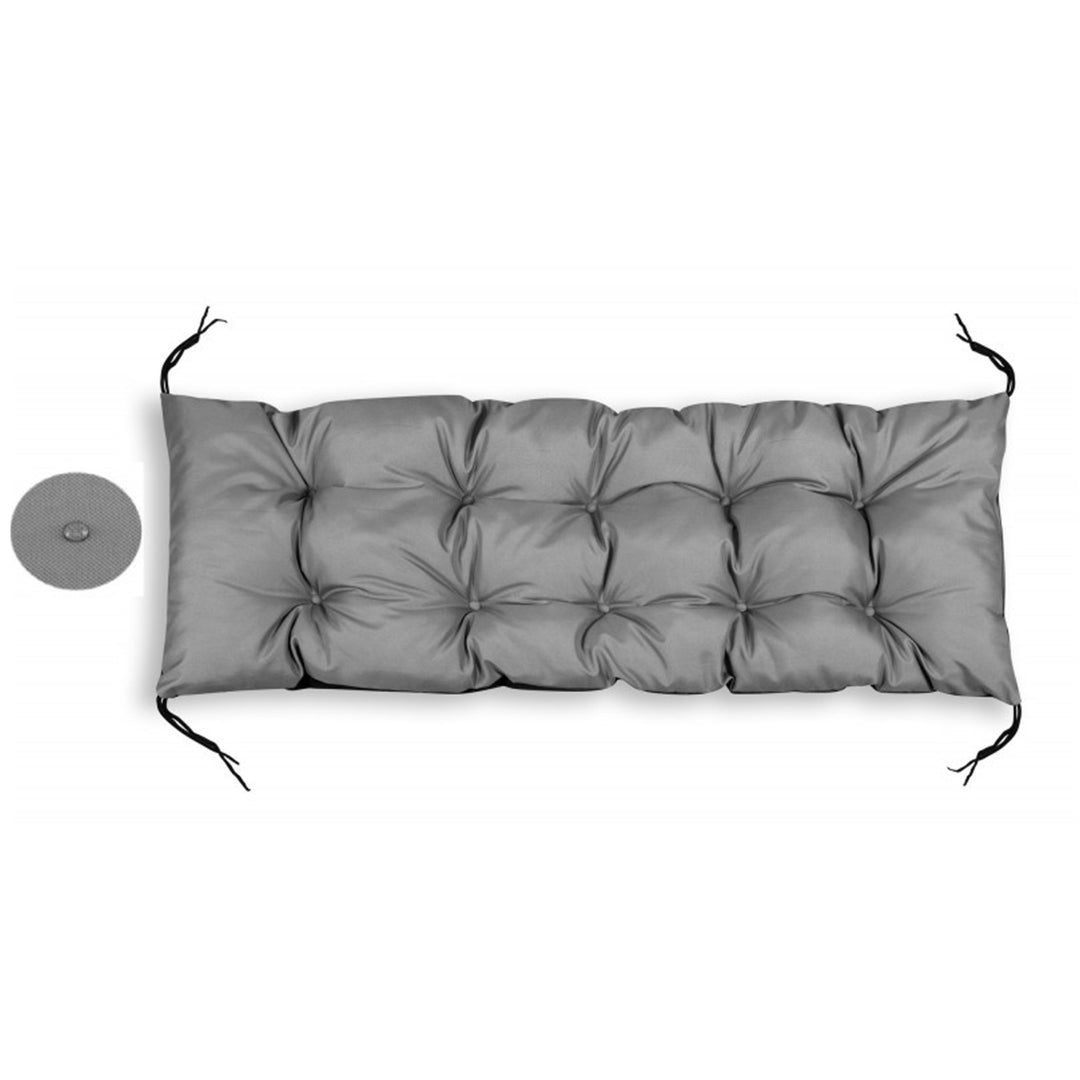 KingGarden Trädgårdsstolsdyna För En Trädgårdsstol Solstolsdyna 180x50cm Vattentät Codura PVC Grå