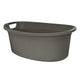 BranQ Cotton 60l Oval Tvättskål Tvättkorg Mörk Melange