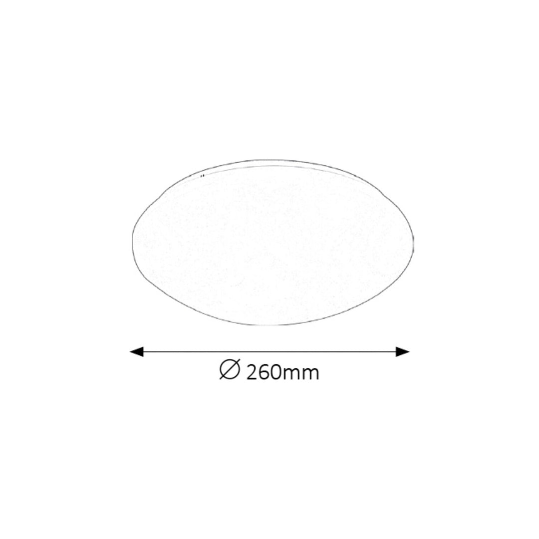 Rabalux Lucas Ellegant Rund Taklampa 3437 Vit 12W 900 lm