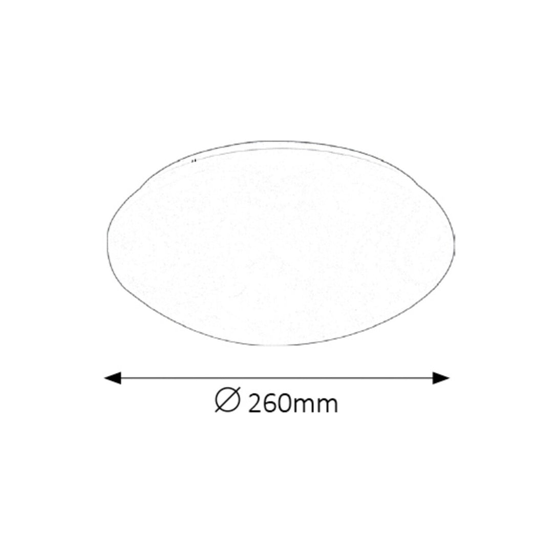 Rabalux Lucas LED Rund Taklampa Vit 12W Plafondlampa 3434