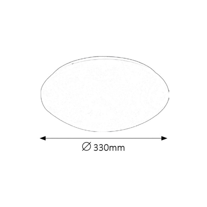 Rabalux Lucas Taklampa Vit Rund 18W Plafondlampa 3438