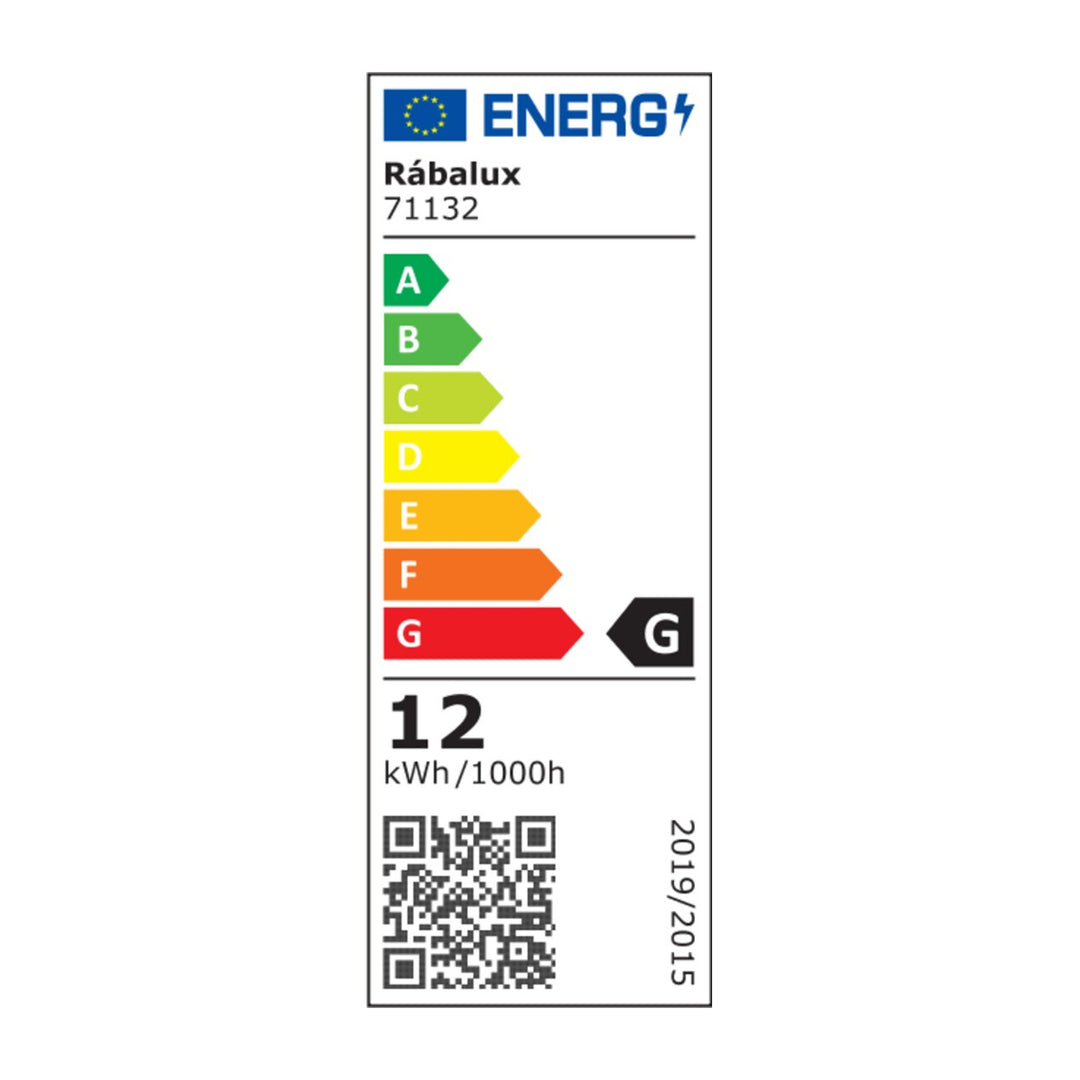 Rabalux Lucas 71332 LED-Taklampa Med Justerbar Mikrovågsrörelsesensor IP44 12W 830 LM LED-Ljuskälla Interiörbelysning Färgtemperatur På 4000 K Naturvit