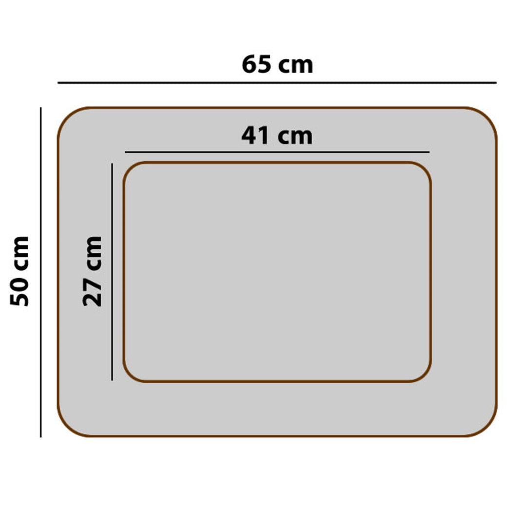 Mestizo Valencia Ortopedisk Husdjurssäng Hundkorg Husdjurssäng Hundsoffa Överdrag Av Vattentätt Polyestertyg Cordura  65 x 50 cm