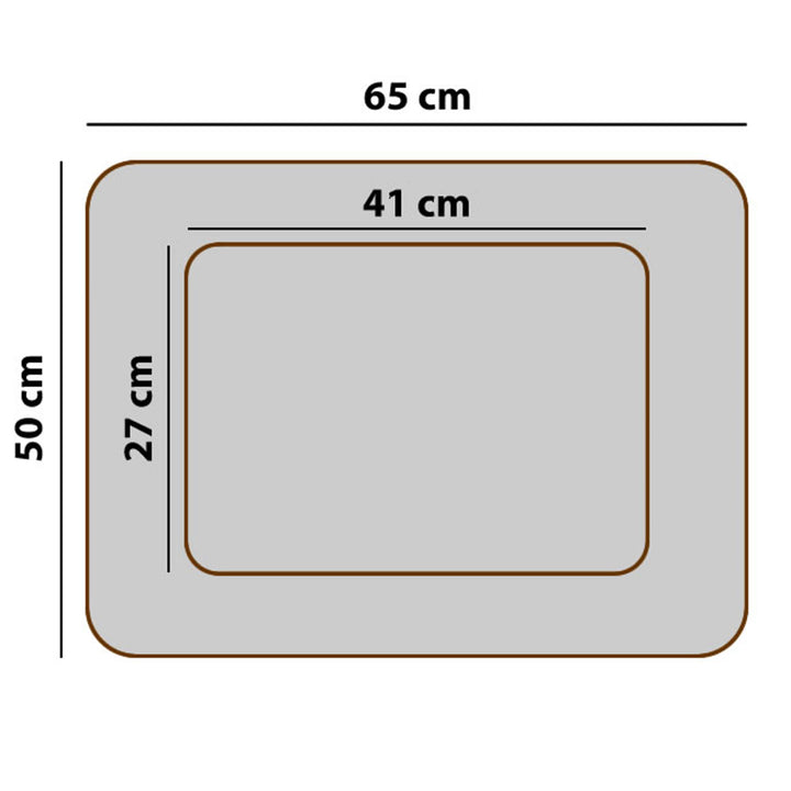 Mestizo Valencia Ortopedisk Husdjurssäng Hundkorg Husdjurssäng Hundsoffa Överdrag Av Vattentätt Polyestertyg Cordura 65 x 50 cm