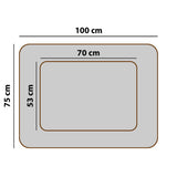 Mestizo Valencia Ortopedisk Djursäng Hundkorg Hundsoffa Överdrag Vattentät Polyestertyg Cordura 100 x 75 cm
