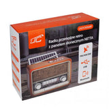LTC bärbar radio, Bluetooth, FM/AM/SW, USB, solpanel, LXLTC103UBT