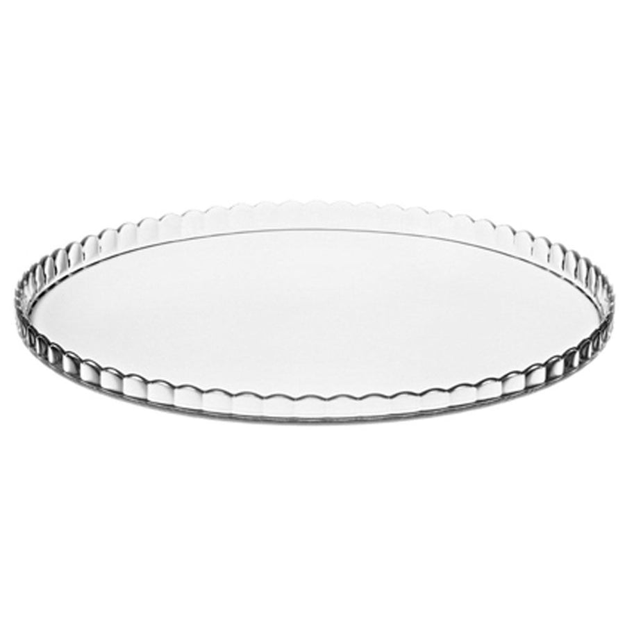 Pasabahce Patisserie Glass Plate with Glass Dome, 32 cm. Elevate your presentation with this elegant combination of glassware.