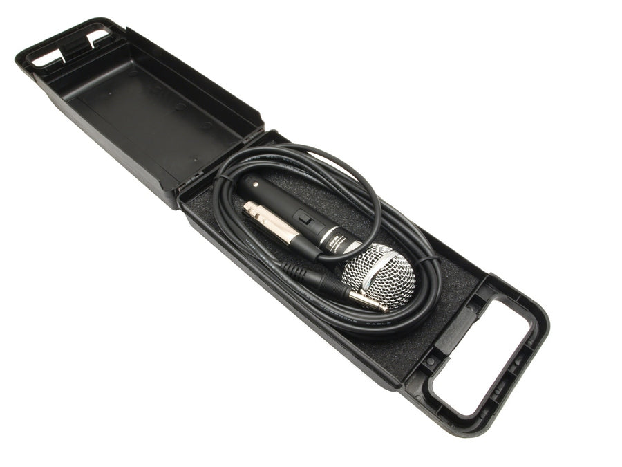 Dynamisk mikrofon Rebel DM-604 + fodral, kabel XLR - Jack 6,3 mm